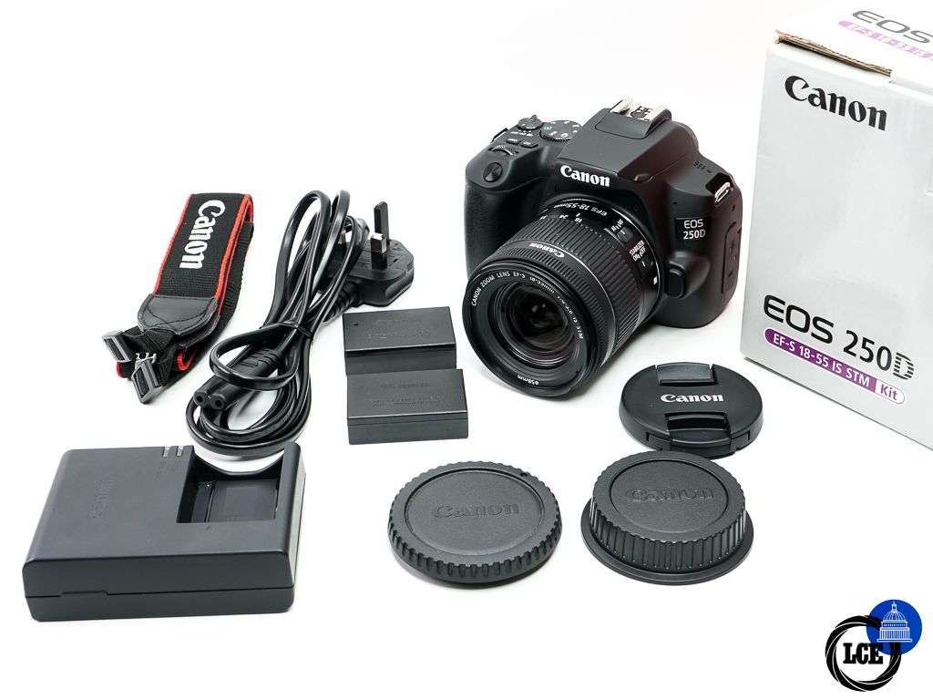 Canon EOS 250D + EF-S 18-55mm F4-5.6 IS STM * BOXED + SPARE BATTERY * 