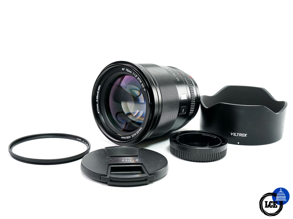 Viltrox AF 75mm F1.2 STM ED IF + UV PRO MC Filter 