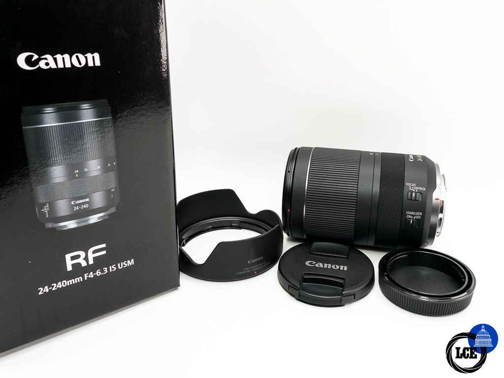 Canon RF 24-240mm F4-6.3 IS USM * BOXED + HOOD *