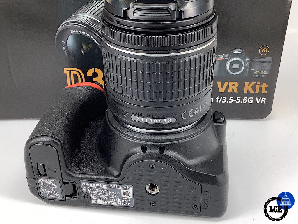 Nikon D3500 +18-55mm VR *25 Shutter count