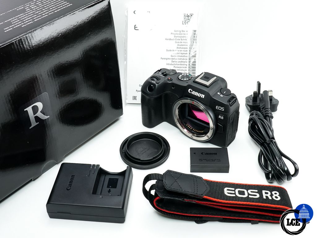 Canon EOS R8 Body * MINT, BOXED & VERY LOW SHUTTER COUNT *