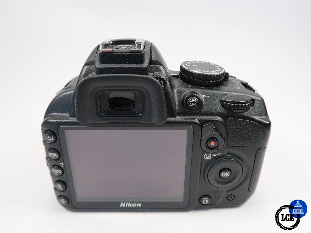 Nikon D3100 + 18-55mm VR shutter count 3147