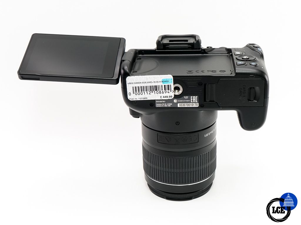Canon EOS 250D + EF-S 18-55mm III * BOXED *