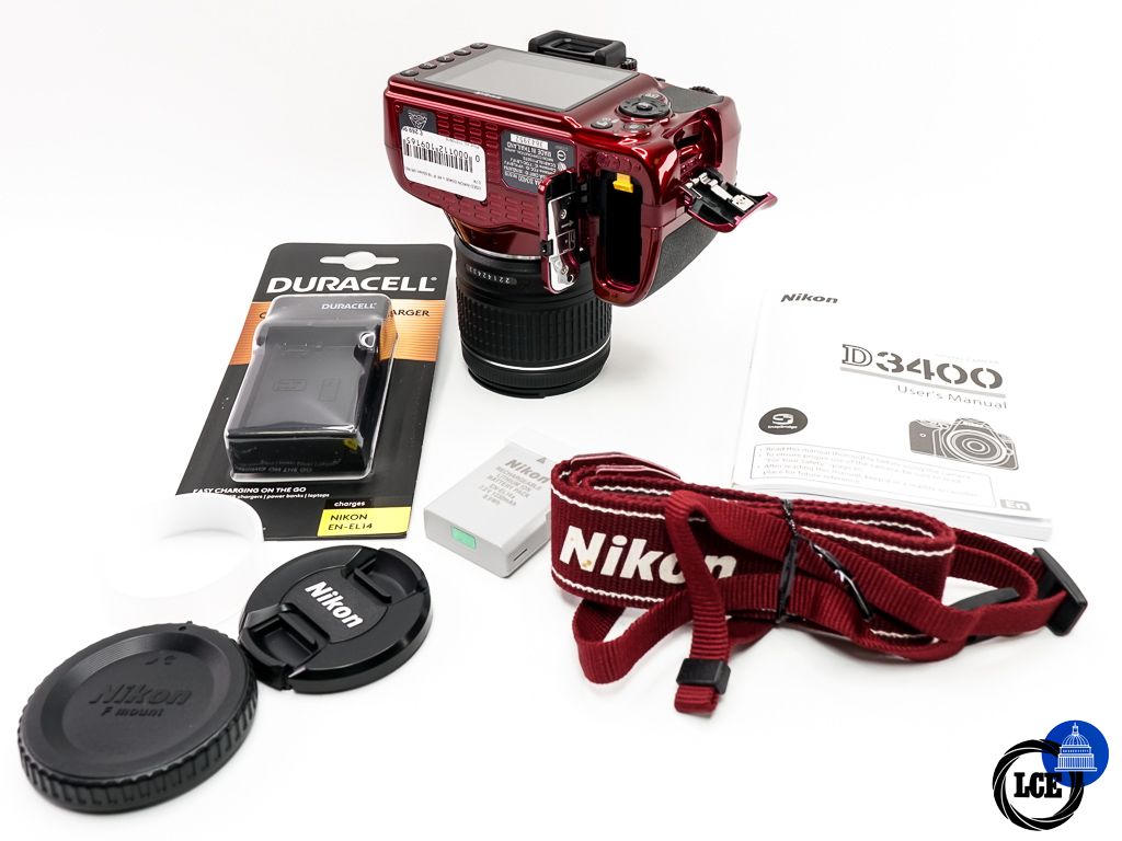 Nikon D3400 + AF-P 18-55mm F3.5-5.6G DX VR * VERY LOW SHUTTER COUNT *