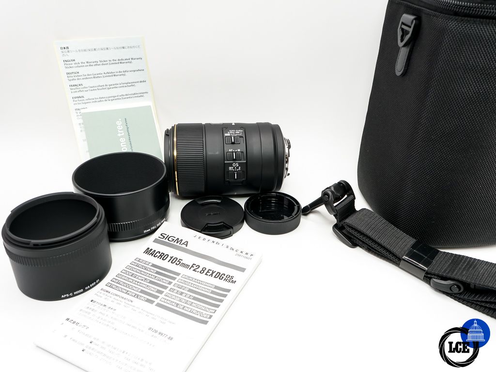 Sigma 105mm F2.8 DG Macro HSM OS * BOXED *