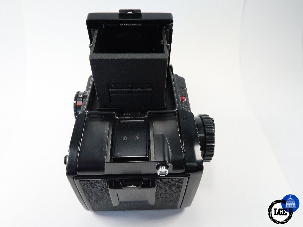 Mamiya M645 with 80mm f2.8 and WLF