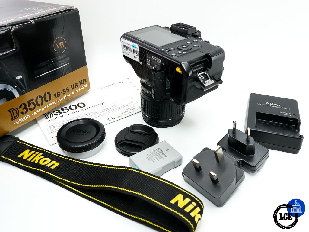 Nikon D3500 + AF-P 18-55mm F3.5-5.6G DX VR * BOXED *