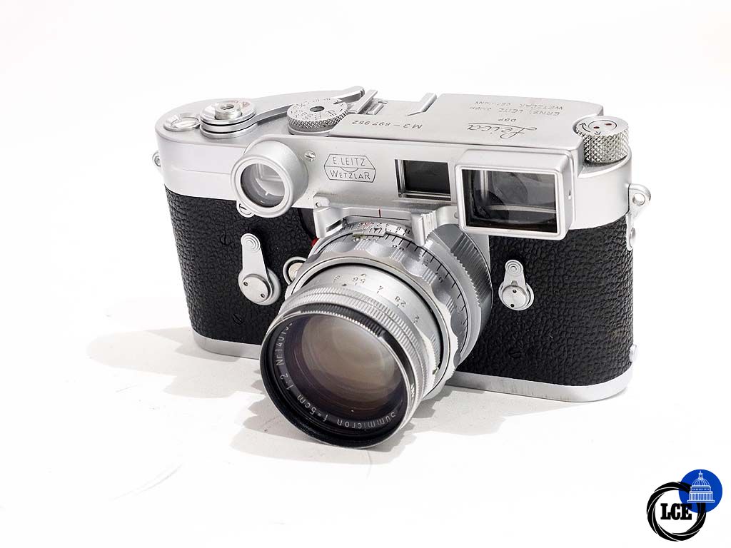 Leica M3 Double Wind + Summicron 5cm f2 Close focus with specs