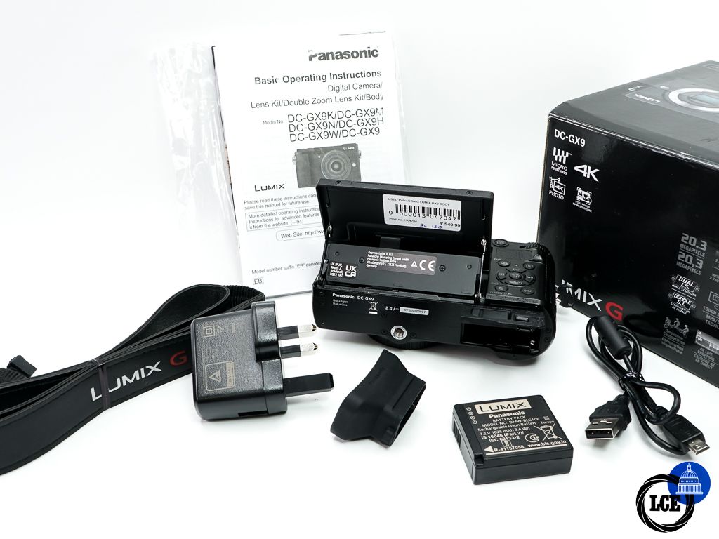 Panasonic GX9 Body * BOXED / SHUTTER COUNT ON 135 *