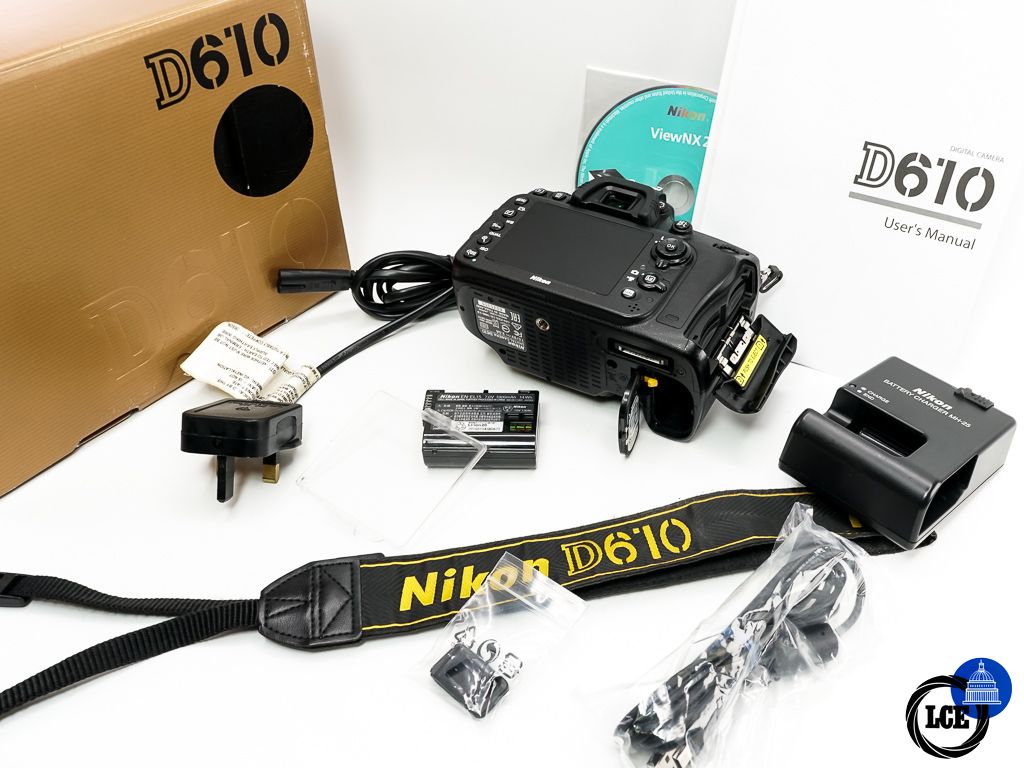 Nikon D610 Body * BOXED / SHUTTER COUNT 17K *