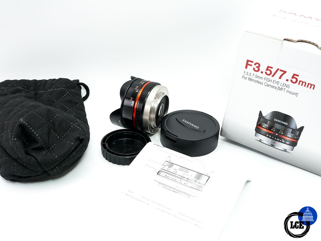 Samyang 7.5mm F3.5 Fish Eye Lens  MFT * BOXED *
