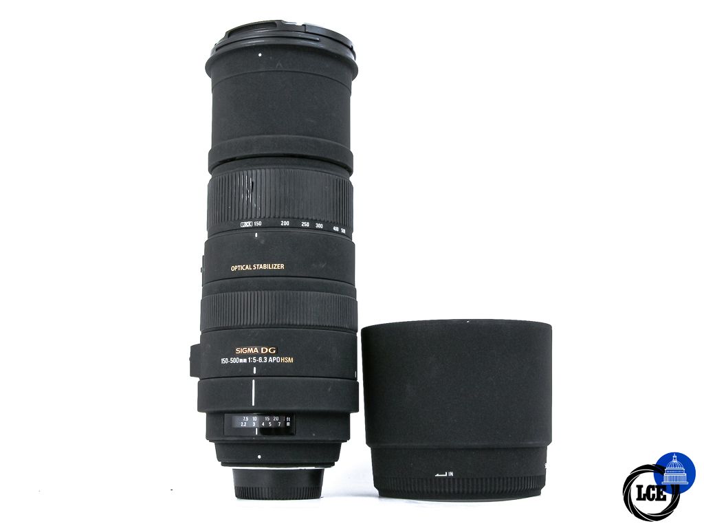 Sigma 150-500mm f5-6.3 DG APO HSM OS Nikon F Mount