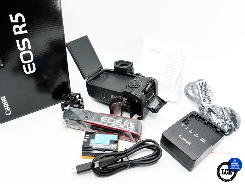 Canon EOS R5 Body * BOXED / SHUTTER COUNT ON 20K *