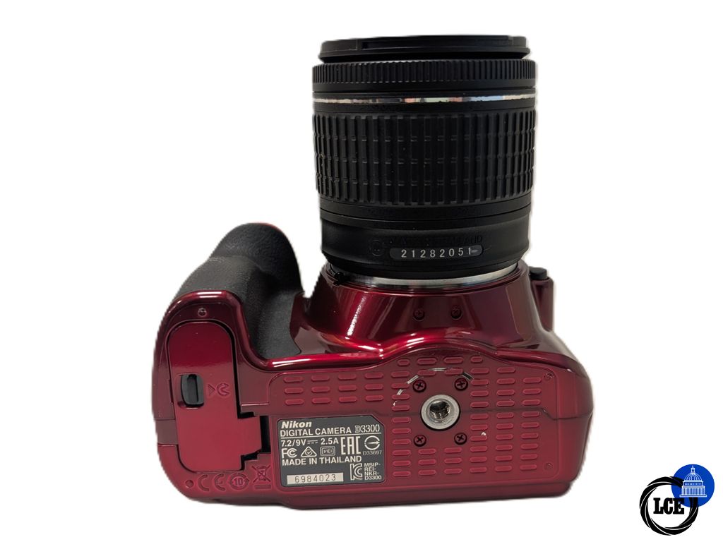 Nikon D3300 + AF-P 18-55mm VR Red - Low 1750 Shutter Count 
