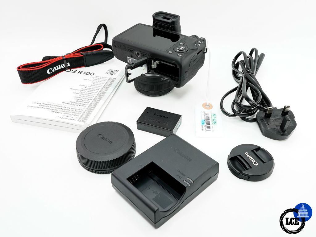 Canon R100 + RF-S 18-45mm F4.5-6.3 IS STM * SHUTTER COUNT ON 1K *