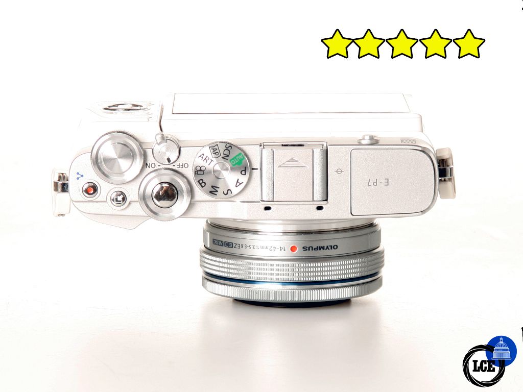 Olympus PEN E-P7+14-42mm White (BOXED) Low Shutter Count 602