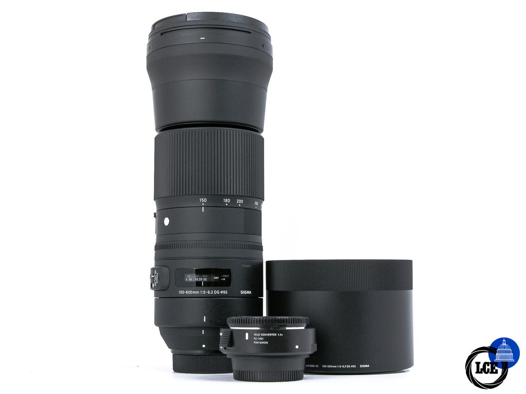 Sigma 150-600mm f5-6.3 DG 'C' OS + TC-1401 Nikon F Mount