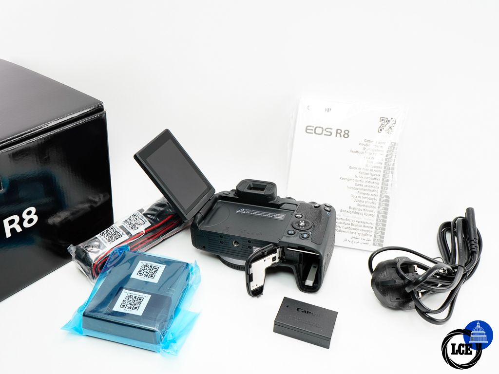 Canon EOS R8 Body * BOXED / SHUTTER COUNT ON 3K * 