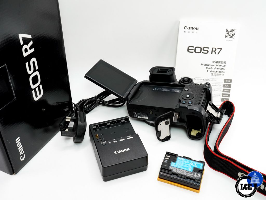 Canon EOS R7 Body * BOXED / SHUTTER COUNT ON <5K *