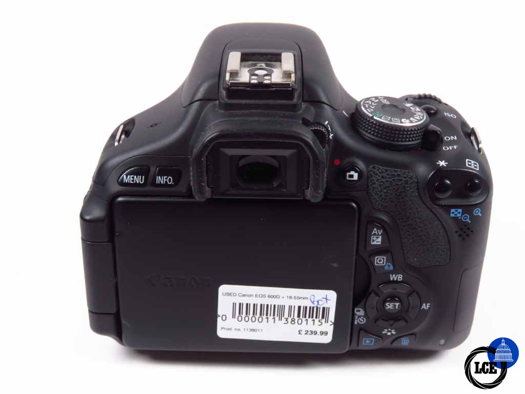 Canon EOS 600D c/w 18-55