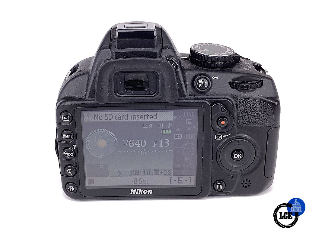 Nikon D3100 + AF-S 18-55mm VR 2.3k shutter count 