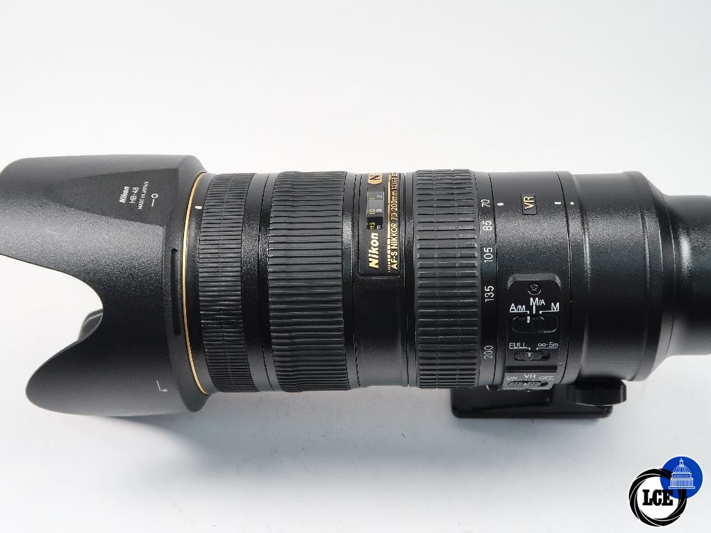 Nikon FX 70-200mm f2.8G II VR