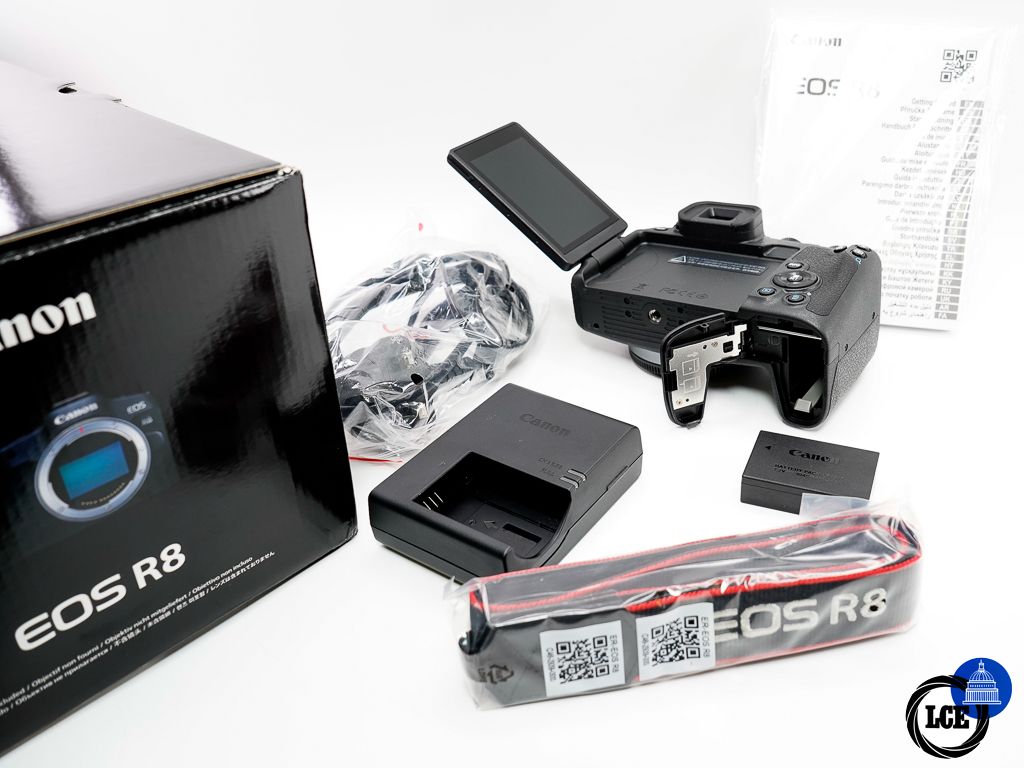 Canon EOS R8 Body * MINT, BOXED & VERY LOW SHUTTER COUNT *