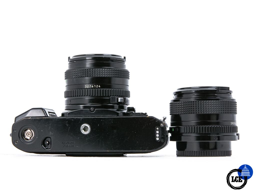 Canon A-1 + 28mm f2.8 + 50mm f1.8 **Just Serviced**