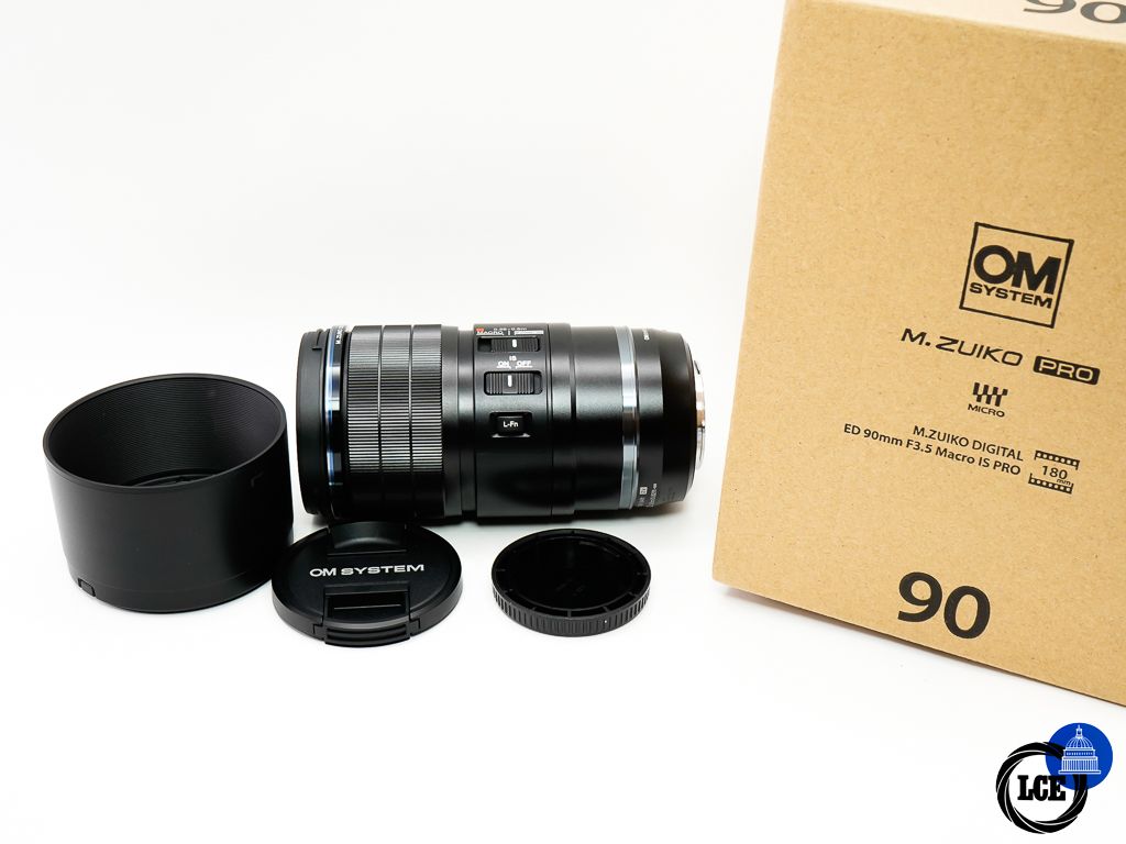 OM SYSTEM 90mm F3.5 Macro IS PRO ED * BOXED *
